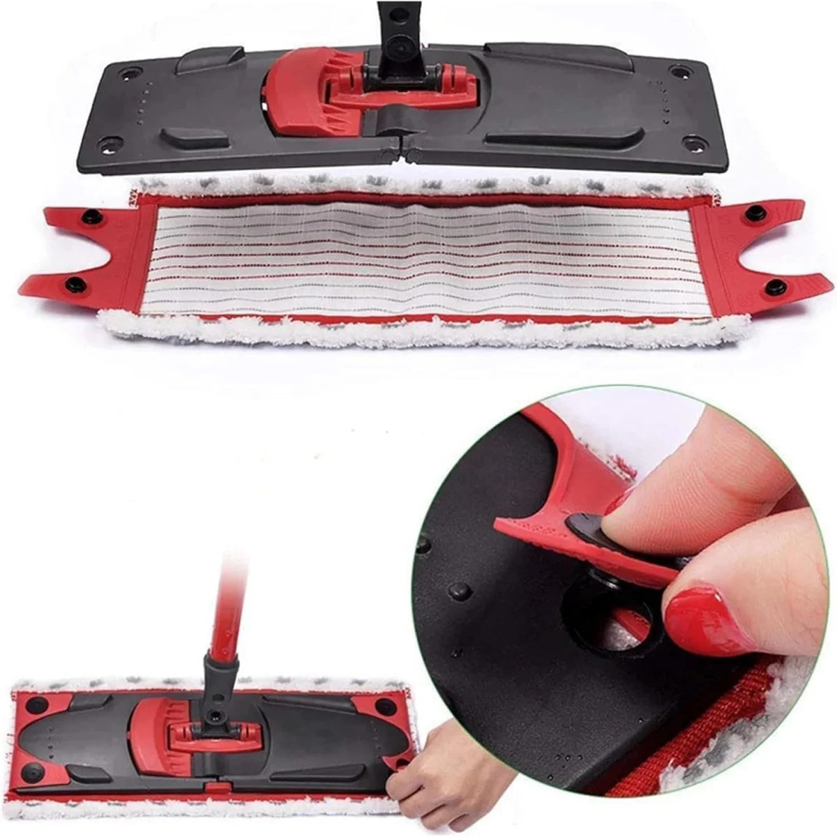 Serpillière Microfibre 360 - Nettoyage Sans traces