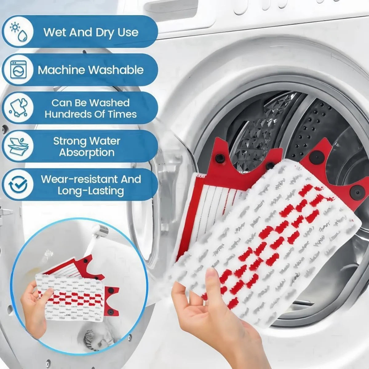 Serpillière Microfibre 360 - Nettoyage Sans traces