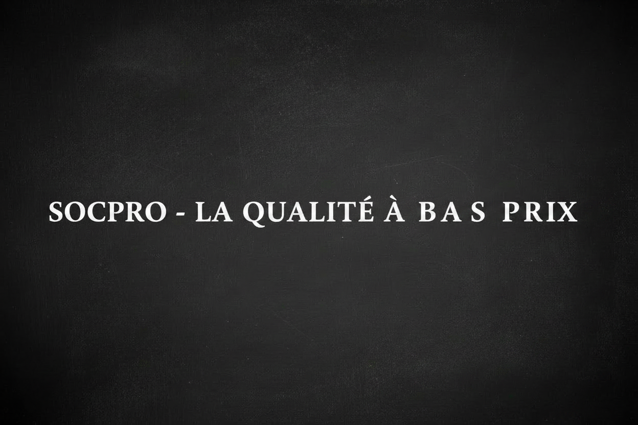 SOCPRO - LA QUALITE A BAS PRIX